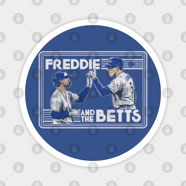 Mookie Betts & Freddie Freeman Freddie And The Betts Magnet by KraemerShop